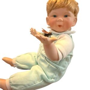 Ashton Drake Galleries Porcelain Baby Doll Andrew with Light Up Firefly